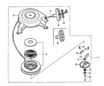 Fig-0 Diagram and Parts List for GXV140 Type N2 Honda Engine
