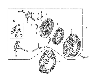 Fig-0 Diagram and Parts List for GX160UT1 Type LX2 Honda Engine