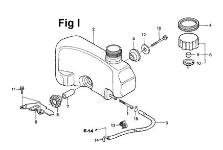 Fig-7 Diagram and Parts List for GXV120 Type A12 Honda Engine