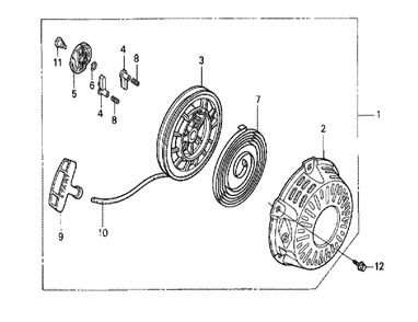 Fig-0 Diagram and Parts List for GX120K1 (KRF4)(43-9099999) Honda Engine