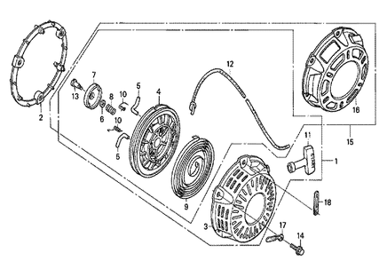 Fig-0 Diagram and Parts List for GX200 Type SNX Honda Engine