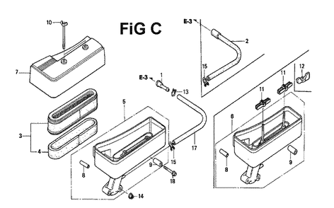 Fig-13 Diagram and Parts List for GXV120 Type SFL Honda Engine
