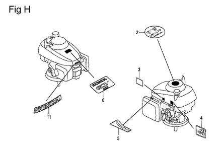 Fig-8 Diagram and Parts List for GCV160LA Type S1M Honda Engine