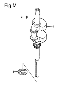 Fig-12 Diagram and Parts List for GCV530 Type QEA Honda Engine