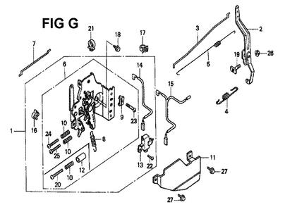 Fig-8 Diagram and Parts List for GXV160K1 Type SFL Honda Engine