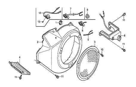 Fig-0 Diagram and Parts List for GX270U Type QKE3 Honda Engine