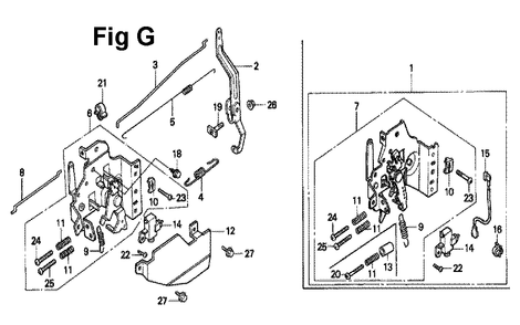 Fig-4 Diagram and Parts List for GXV160K1 Type N52 Honda Engine