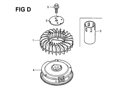 Fig-3 Diagram and Parts List for GXV530 Type UXE3A Honda Engine