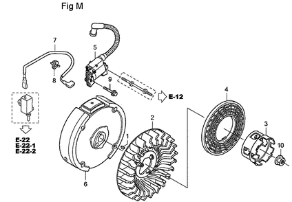 Fig-13 Diagram and Parts List for GC160LA Type MHAB Honda Engine