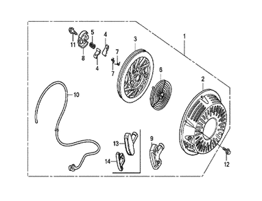 Fig-0 Diagram and Parts List for GX270U Type VN19 Honda Engine