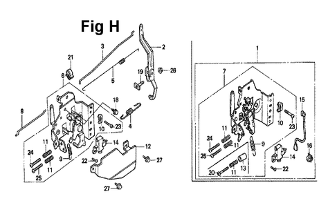 Fig-5 Diagram and Parts List for GXV160 Type N12 Honda Engine