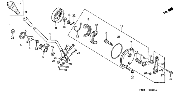 Part Location Diagram of 91551-732-000 Honda Collar, Change Joint
