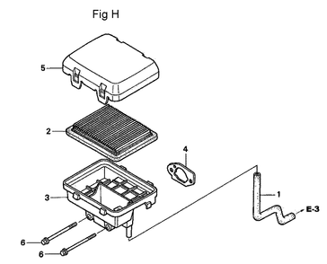 Fig-8 Diagram and Parts List for GC160A Type QHAF Honda Engine