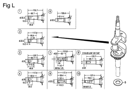 Fig-12 Diagram and Parts List for GCV160A Type BHH Honda Engine