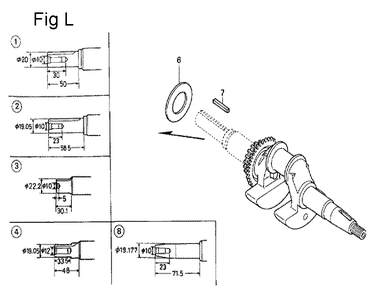 Fig-12 Diagram and Parts List for GC190A Type QHP7 Honda Engine
