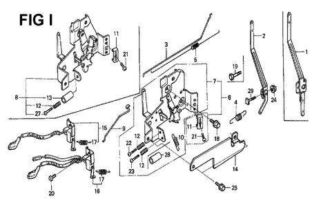 Fig-5 Diagram and Parts List for GXV120 Type SFSK Honda Engine