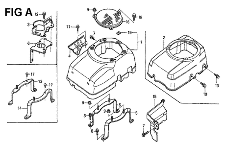 Fig-2 Diagram and Parts List for GXV340K2 Type DP2 Honda Engine