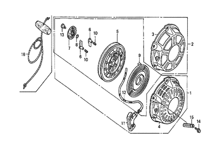Fig-0 Diagram and Parts List for GX160K1 Type VIH Honda Engine