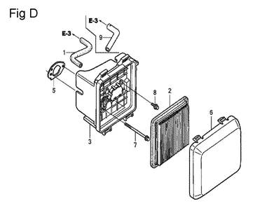 Fig-4 Diagram and Parts List for GCV160LA0 Type N1A Honda Engine