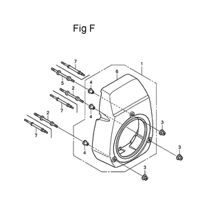 Fig-6 Diagram and Parts List for GC135 Type PXA Honda Engine