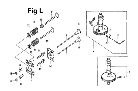 Fig-12 Diagram and Parts List for GXV140 Type A2 Honda Engine