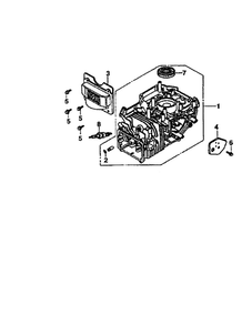 Cylinder Barrel Diagram and Parts List for GCV-160-A1AE  Honda Engine