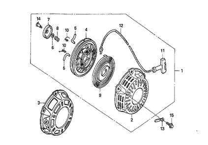Fig-0 Diagram and Parts List for GX160U1 Type VMS4 Honda Engine