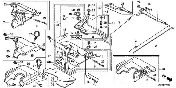 Control Diagram and Parts List for GX270UT2 (Type  QAG2/A)(GCBGT-2000001 - 9999999) Honda Engine