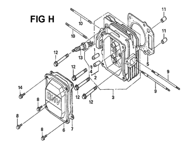 Fig-6 Diagram and Parts List for GXV160H2 Type A1SA Honda Engine