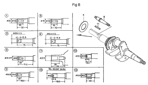 Fig-2 Diagram and Parts List for GC160A Type QEA2 Honda Engine