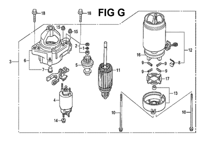 Fig-13 Diagram and Parts List for GXV530 E3-1070150 Honda Engine