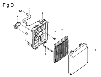 Fig-4 Diagram and Parts List for GCV160LA Type A1AF Honda Engine