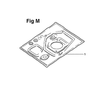 Fig-7 Diagram and Parts List for GXV140 Type A1K Honda Engine