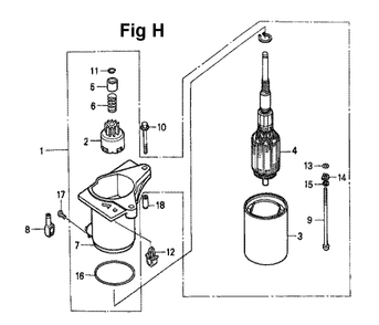 Fig-12 Diagram and Parts List for GXV160 Type N1E2 Honda Engine