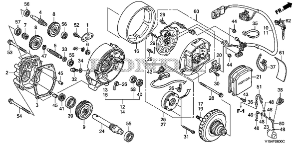 Part Location Diagram of 36251-V02-013 Honda Control Unit