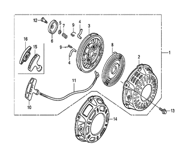Fig-0 Diagram and Parts List for GX160UT1 Type VPR9 Honda Engine
