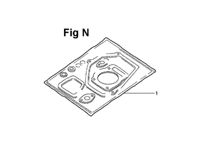 Fig-6 Diagram and Parts List for GXV120 Type N2SS Honda Engine