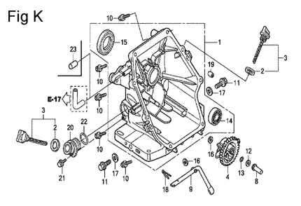 Fig-11 Diagram and Parts List for GC160A Type SHE Honda Engine