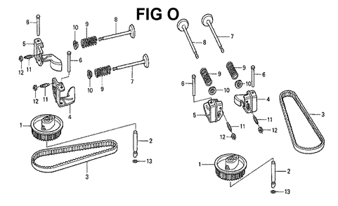 Fig-3 Diagram and Parts List for GXV530 Type QEA3 Honda Engine