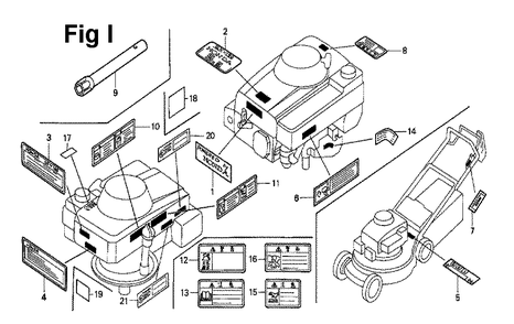 Fig-9 Diagram and Parts List for GXV160 Type N62 Honda Engine