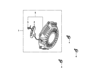 Fig-0 Diagram and Parts List for GX100 Type VA2 Honda Engine