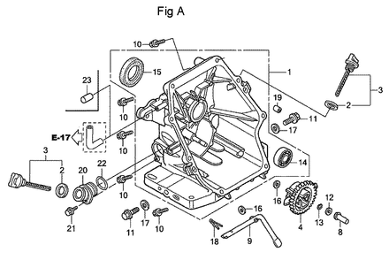 Fig-1 Diagram and Parts List for GC160A Type QHA Honda Engine