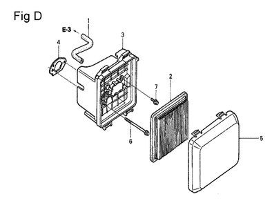 Fig-4 Diagram and Parts List for GCV190A Type S1A Honda Engine