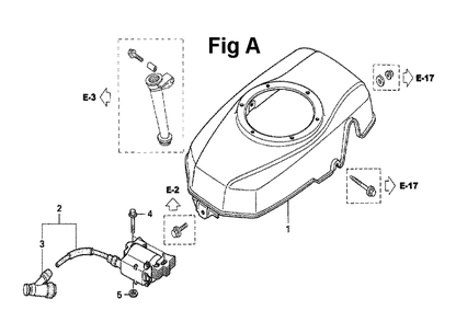 Fig-7 Diagram and Parts List for GXV160UH2 Type A12 Honda Engine
