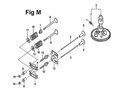 Fig-5 Diagram and Parts List for GXV160UH2 Type N45 Honda Engine