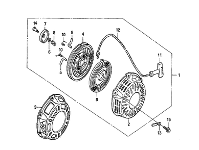 Fig-0 Diagram and Parts List for GX160U1 Type EMAN Honda Engine