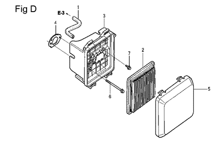 Fig-4 Diagram and Parts List for GCV160LA Type N7S1 Honda Engine