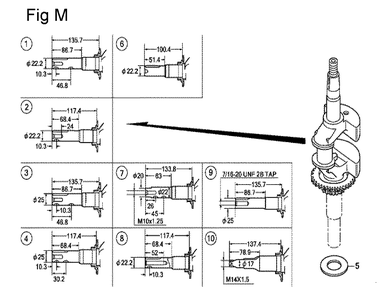 Fig-13 Diagram and Parts List for GCV160A Type E5A4 Honda Engine
