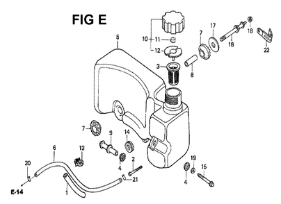 Fig-12 Diagram and Parts List for GXV160 Type S Honda Engine
