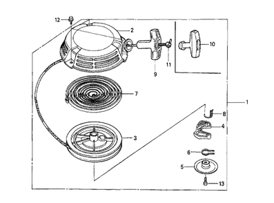 Fig-0 Diagram and Parts List for GXV120 Type S Honda Engine